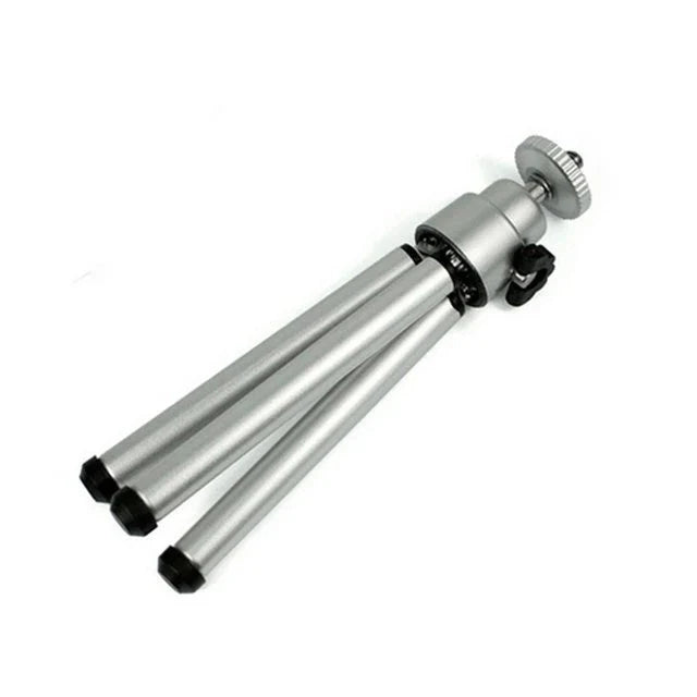 Compact and flexible tripod stand with 360-degree swivel for digital cameras and camcorders