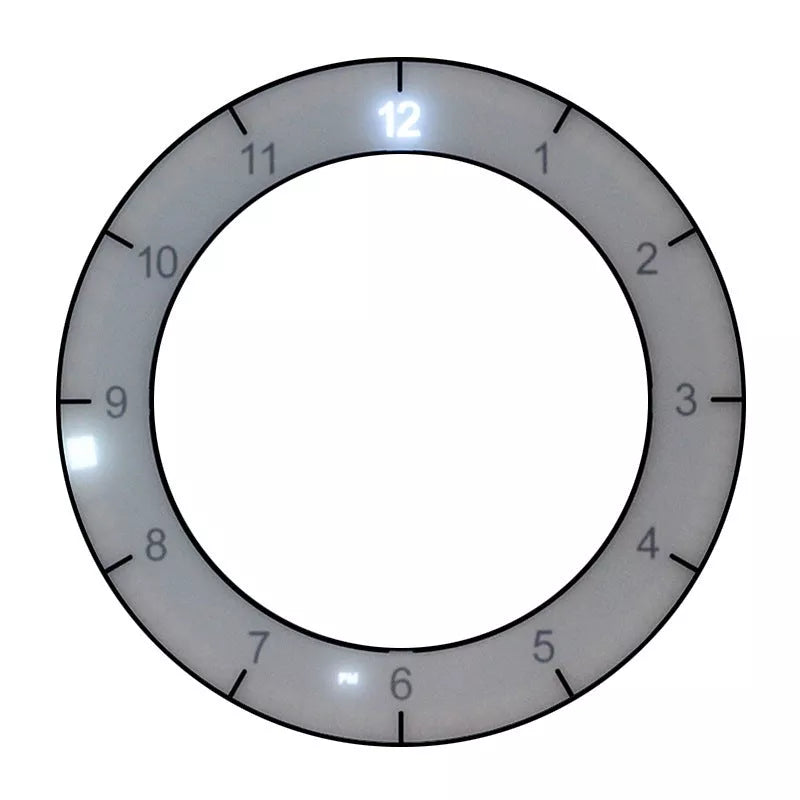 LED Digital Wall Clock with dual-use dimming and photoreceptive features