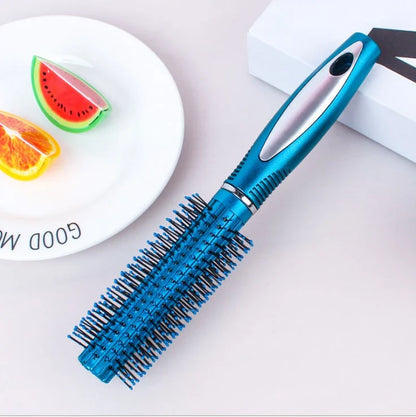 Portable vibrating hair massage comb with ionic technology for on-the-go hair rejuvenation and styling