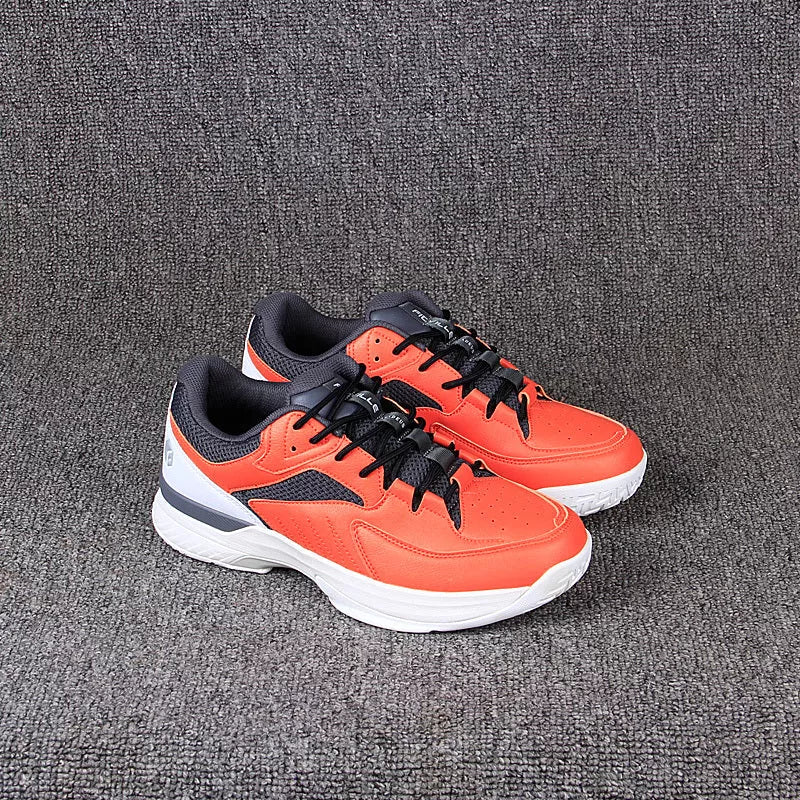 Men's wide fit orange casual sports shoe with enhanced support and breathable materials