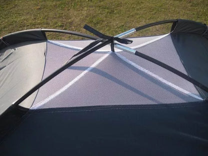 Outdoor camouflage tent with fiberglass frame, waterproof for 2-4 people