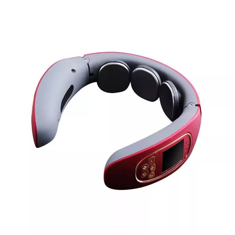 Intelligent Neck Cervical Massager with remote control and USB charging