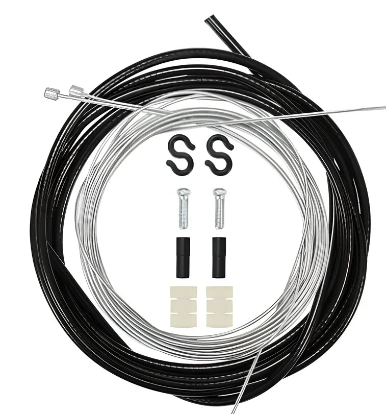 Aluminium bicycle brake lever showing reach adjustment mechanism in black finish