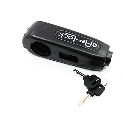 Caps motorcycle lock with 12mm steel shackle in six colours including red, yellow, blue, orange, black, green