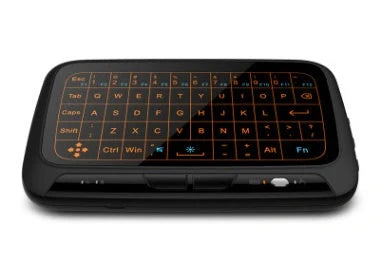 H18 Mini Wireless Keyboard with backlight and touchpad, compact and portable