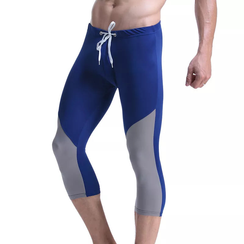 Nylon semi-light swimming pool sports casual pants in various colors