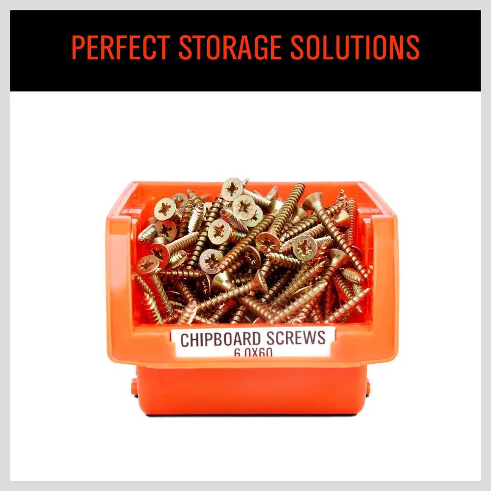 Plastic modular storage shelf for tools with stackable or side-by-side mounting options