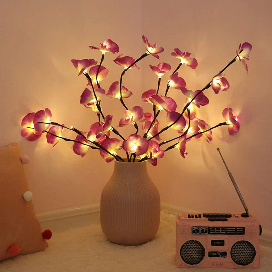 Elegant Twig Lights with 20 LED bulbs, perfect for decorating any space with a warm, enchanting ambiance