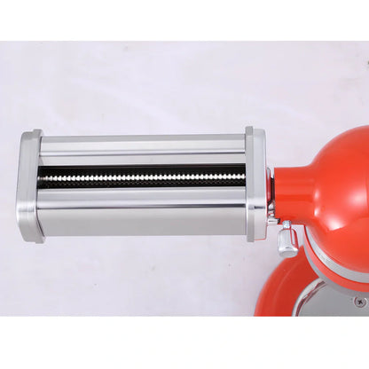 Stainless steel pasta machine with thickness dial for making spaghetti and noodles