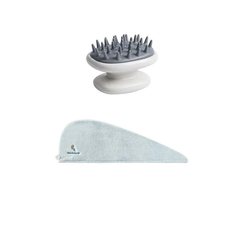 Premium silicone hair brush with airbag design for gentle scalp massage and improved blood circulation