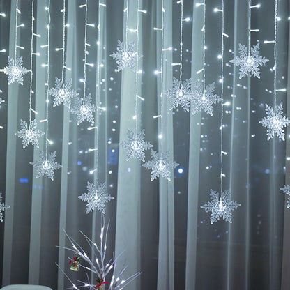 LED ice bar lamp snowflake hanging pendant with multi-colour lighting options and decorative snowflake design