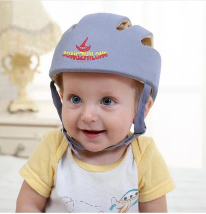 Adjustable baby safety helmet with anti-shock foam for toddlers in various colors
