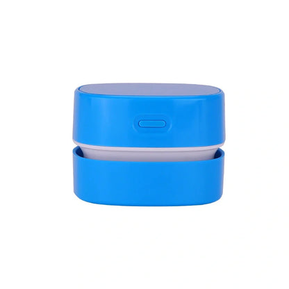 Desktop vacuum cleaner with two-in-one brush nozzle for keyboard and surface cleaning