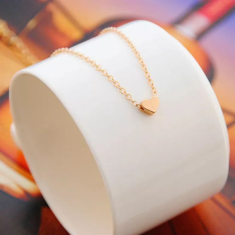 Heart & Soul Choker Necklace in gold and silver with adjustable length