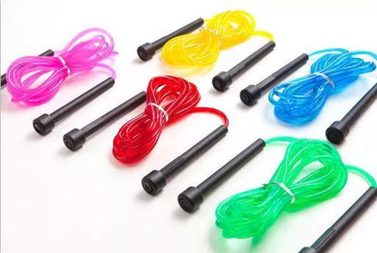 Quick Skipping Rope with thin handle for speed training in vibrant colors