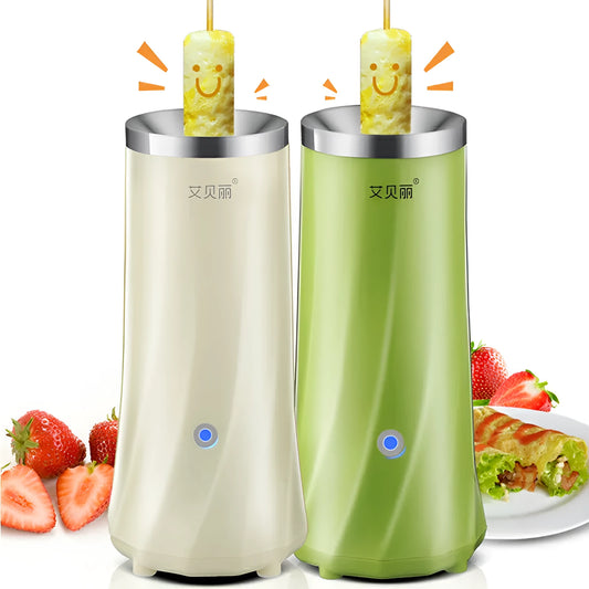 Beige white automatic mini breakfast machine with compact CH-style design