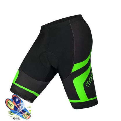 Men's anti-slip cycling shorts with gel pad for enhanced comfort and performance