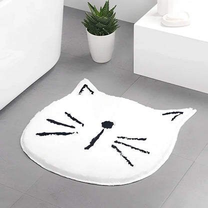 60x60cm cartoon bathroom mat with plant patterns and character designs