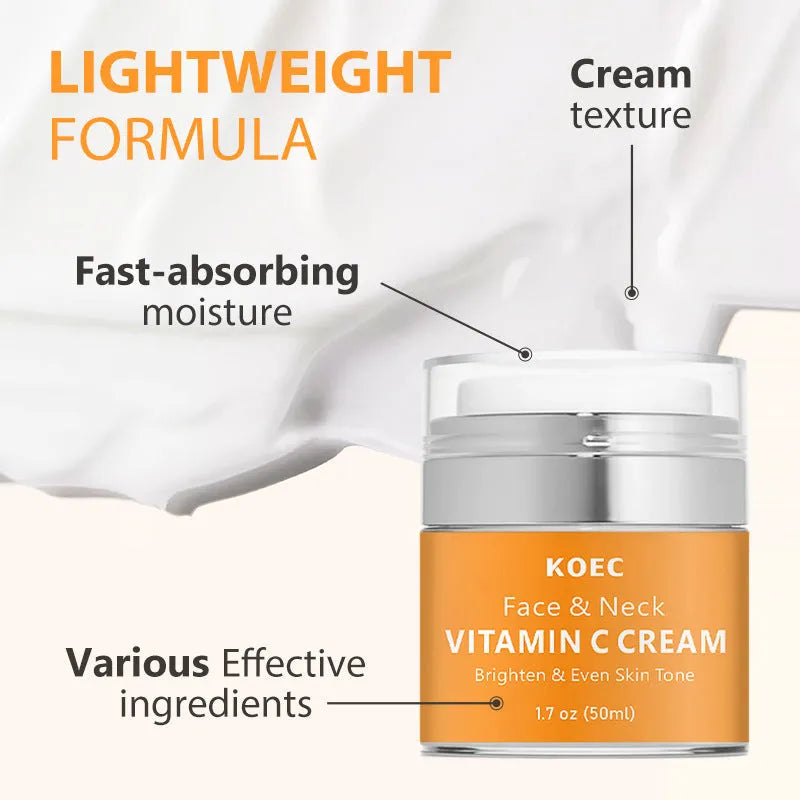 50g jar of retinol neck cream for light lines with English packaging