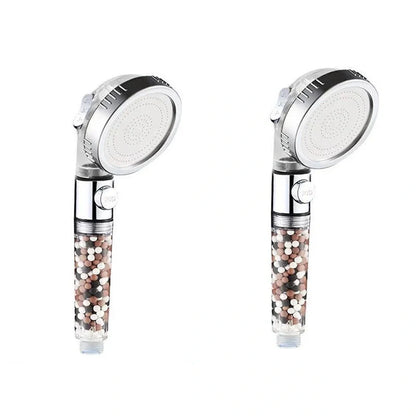 Household Negative Ion Pressurized Shower Head with adjustable modes and water-saving feature