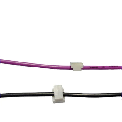 Black PA66 automotive wiring clip with steel retaining ring for car cable management, dimensions 9mm by 12mm by 6.2mm.