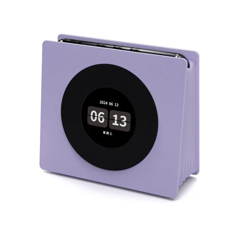 Floating lyrics Bluetooth speaker in white with lighting, 5W output, for desktop and home use