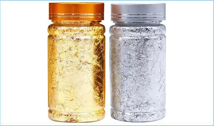 Luxury gold and silver foil paper for crafts and decor projects