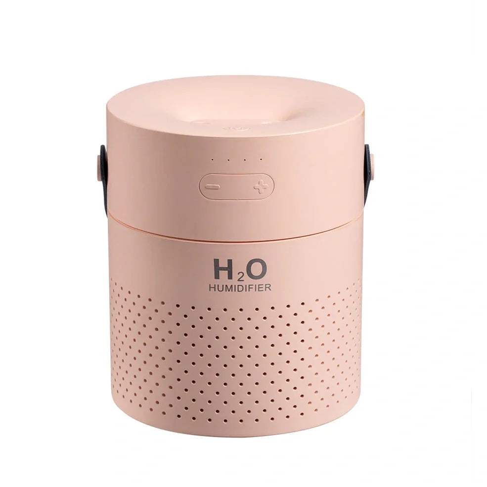 Alana wireless humidifier with green casing, dual mist nozzles, and 1100ml transparent water tank