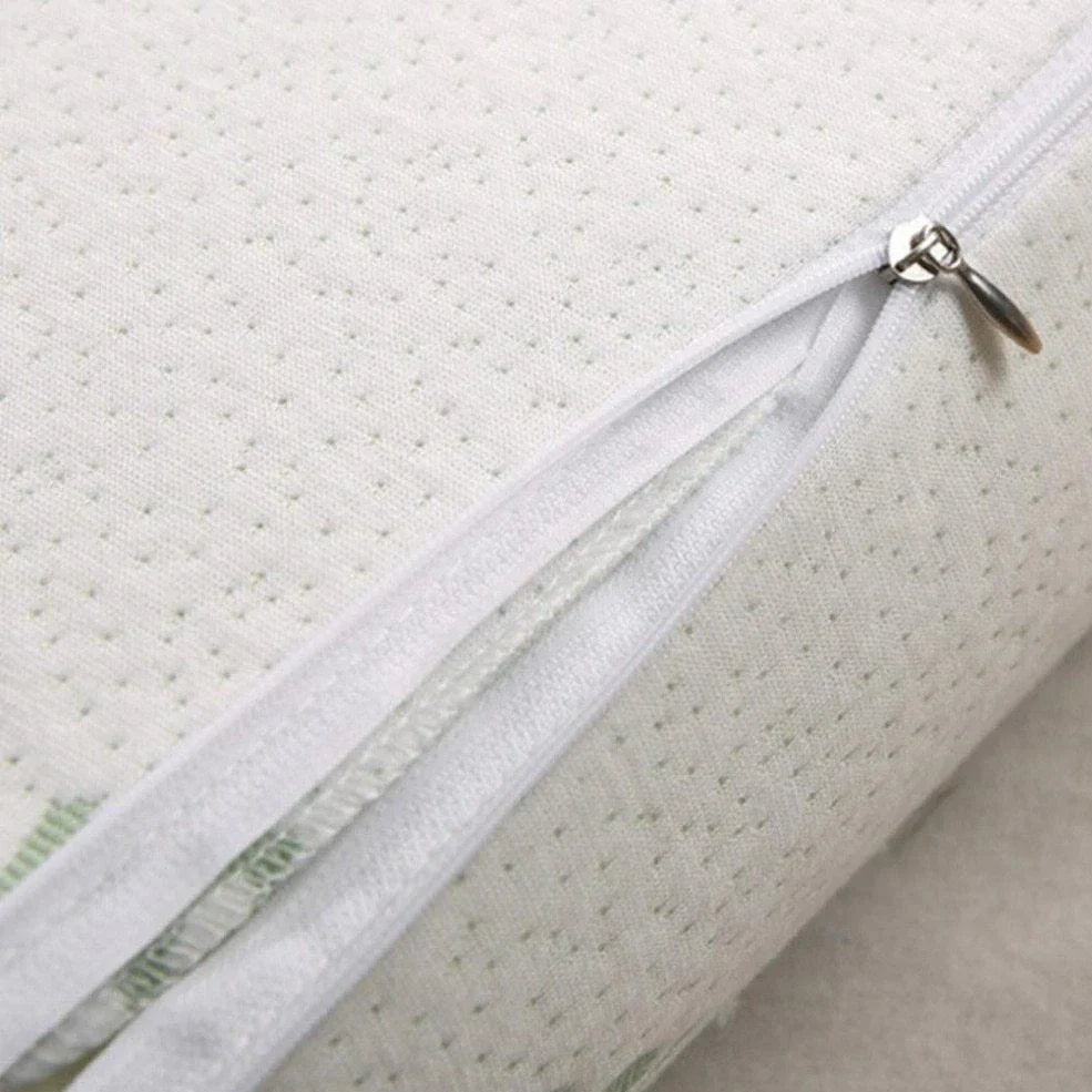 Bamboo fibre cervical pillow with slow rebound memory cotton in four size options for neck support