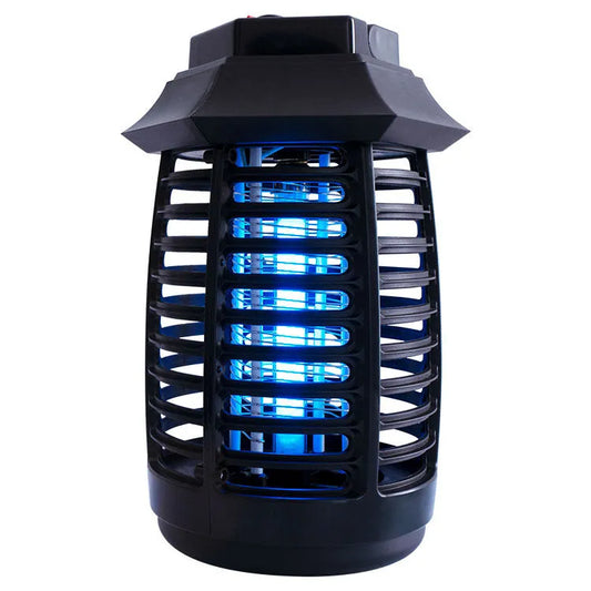 Black aromatherapy mosquito lamp with UV glass tube for insect control in homes and offices