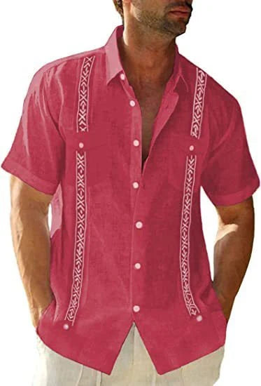 Premium Guayabera Casual Shirt for Men - Soft, Breathable, and Stylish