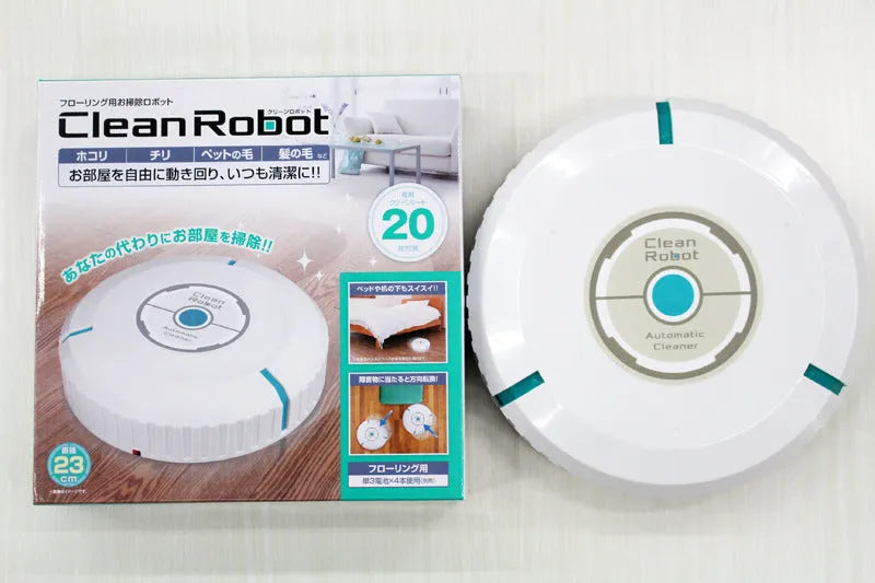 AC Sweeping Robot Household Automatic Sweeping Machine in black or pure white, 23x23cm size, 750g weight, for multi-floor cleaning.