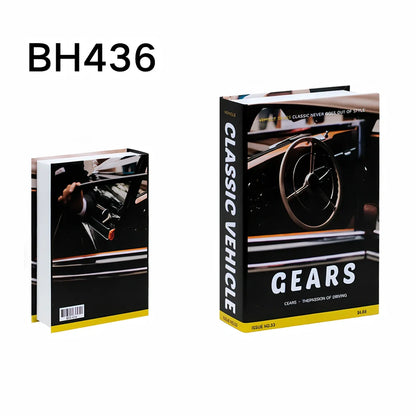 Simulation book ornament 27x18x6cm cardboard decorative prop with text design