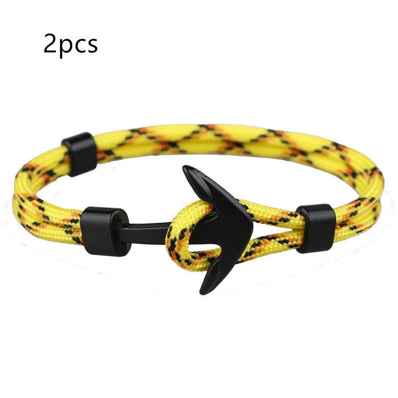 Unisex Pirate Anchor Bracelet with detailed nautical design, perfect for sea lovers and fashion enthusiasts.
