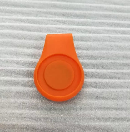 Silicone Golf Hat Clip Ball Marker Holder in vibrant colors for secure ball marker attachment
