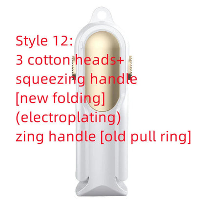 Innovative mop and sponge set with single-handed grip, easy dehydration, and compact storage design for efficient floor cleaning