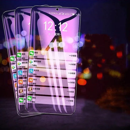 Tempered glass front film screen protector in violet light for Vivo X27 PRO, S1, X27, V15 and IQOO.