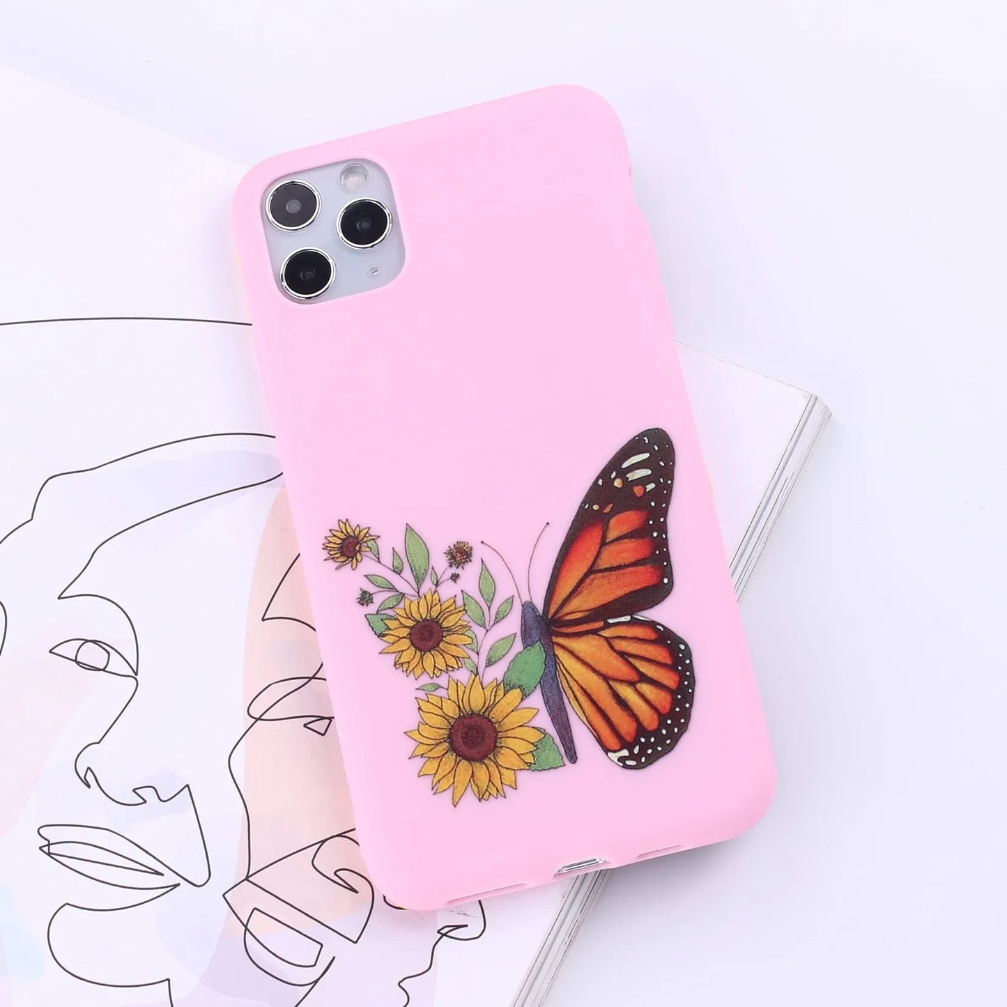 TPU mobile phone case for Apple iPhone in a selection of multi-colour painted back cover designs.