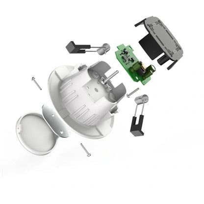 White smart Bluetooth ceiling light with embedded installation and smartphone control