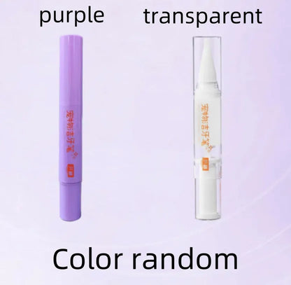 White and blue pet toothbrush pen for dog and cat teeth cleaning