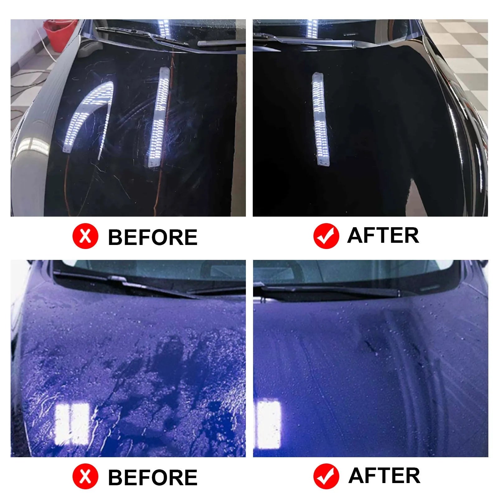 70ml bottle of graphene ceramic coating for cars with sponge, towel, gloves, and cloths