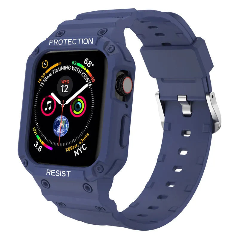 Soft TPU Apple Watch Series 8 compatible sport strap in multiple colours for 38mm and 42mm models