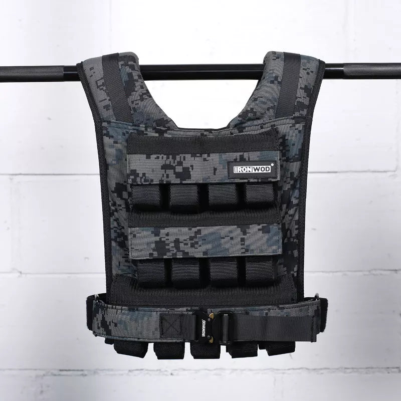 Chris Iron Block Fitness Weight Vest with adjustable steel plates for enhanced workouts
