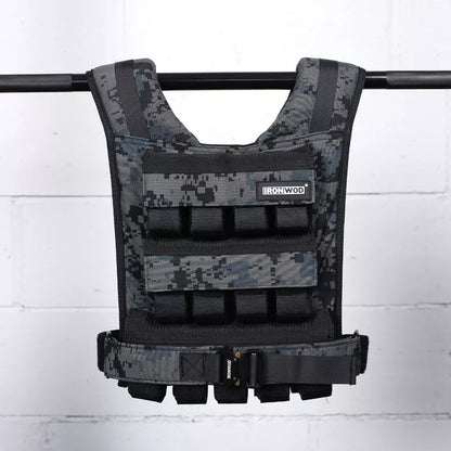 Chris Iron Block Fitness Weight Vest with adjustable steel plates for enhanced workouts