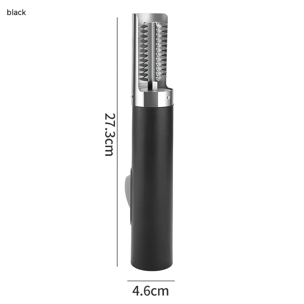 Electric handheld fish scaler machine in white, black, or light green with 125W motor and waterproof design