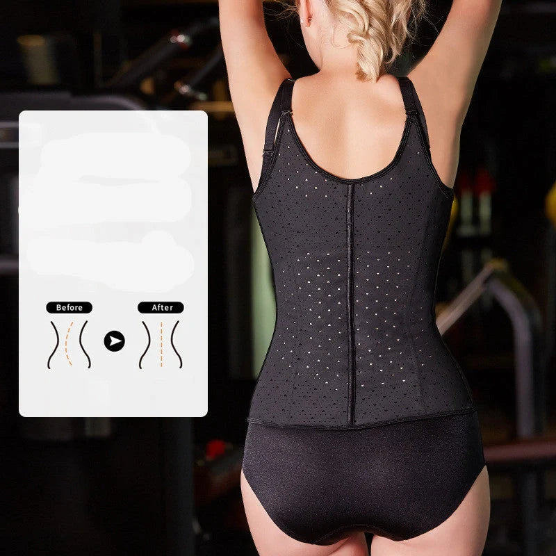 Latex body shapewear in black and skin color options for waist shaping and support