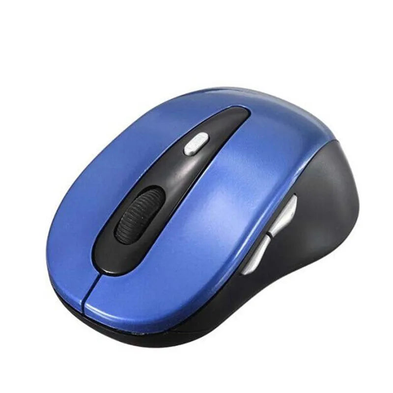 Wireless dual-mode mouse in black with Bluetooth 5.0 and 2.4GHz, 2400dpi optical sensor, six keys and four-way wheel, 100 x 60 x 40mm
