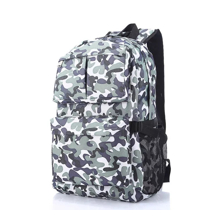 Camouflage waterproof backpack with large capacity for outdoor adventures