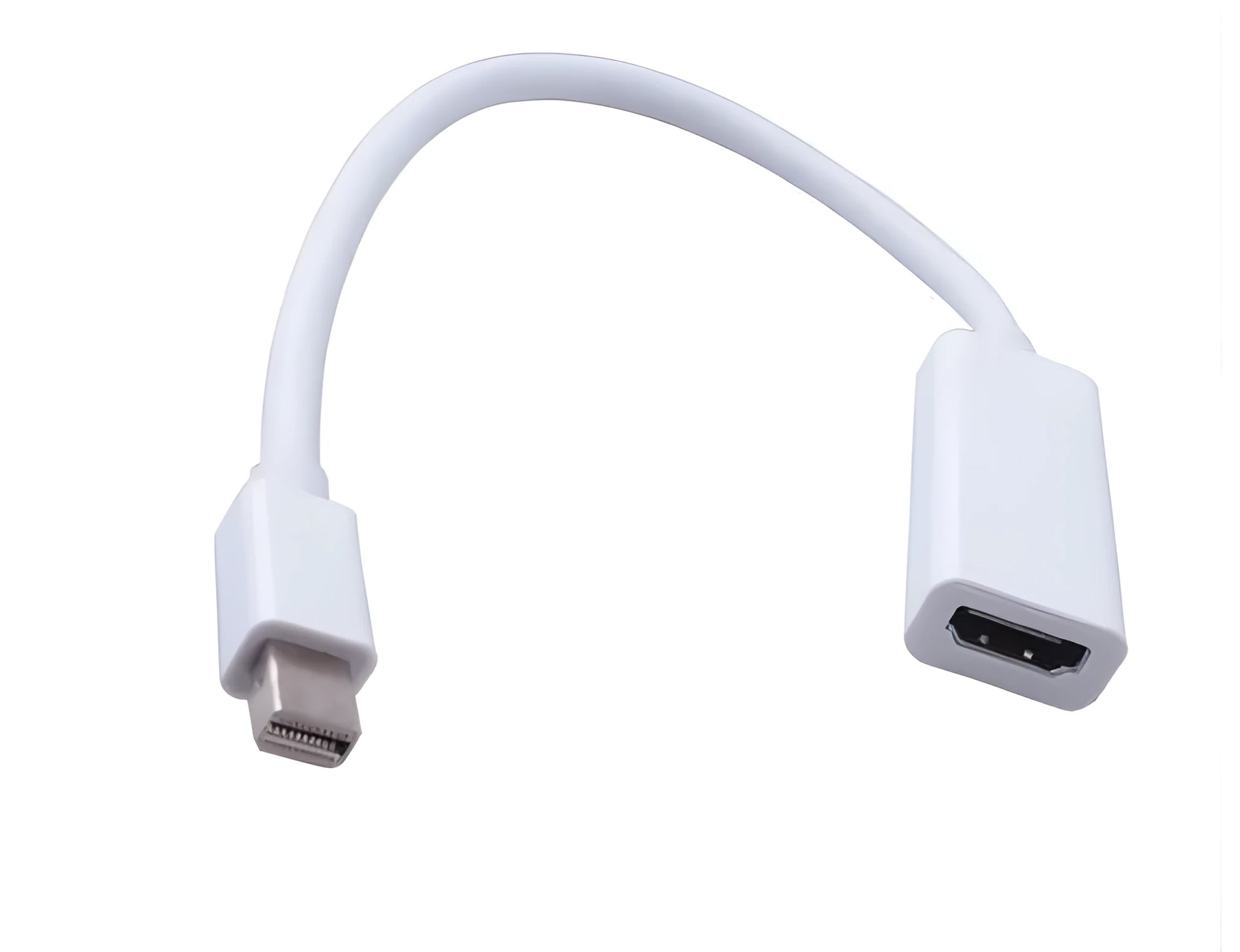24.5 cm Mini DisplayPort to HDMI adapter cable with male Mini DP and female HDMI connectors