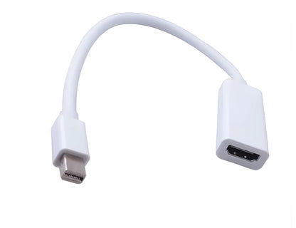 24.5 cm Mini DisplayPort to HDMI adapter cable with male Mini DP and female HDMI connectors